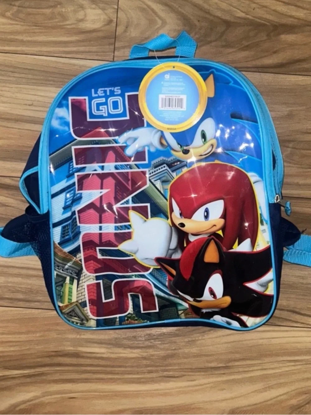 Sonic Themed Kids Backpack - Blue